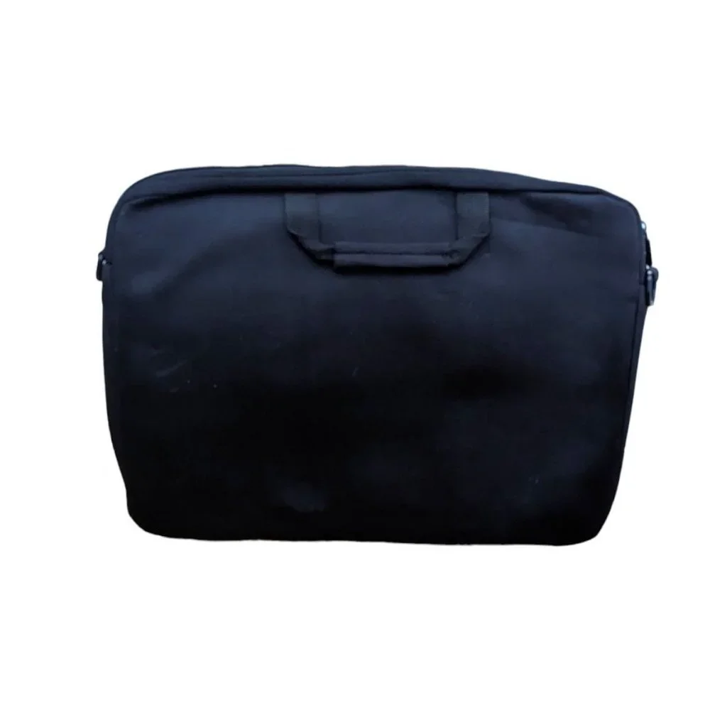 Targus Lightweight Neoprene Black Blue Trim Office Laptop Case Travel Bag 17.3
